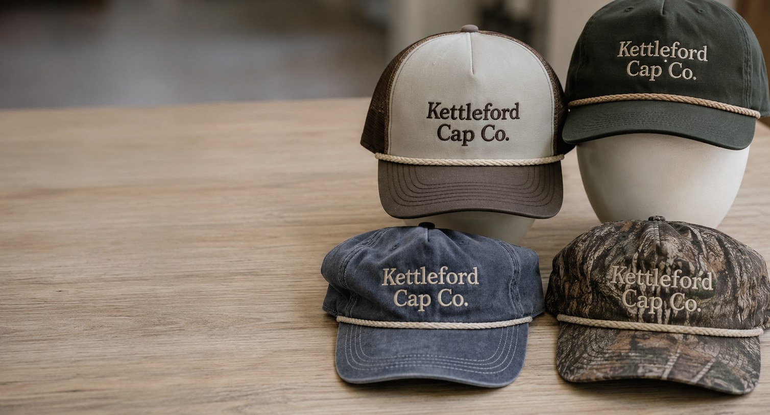 Custom printed rope hats with logo